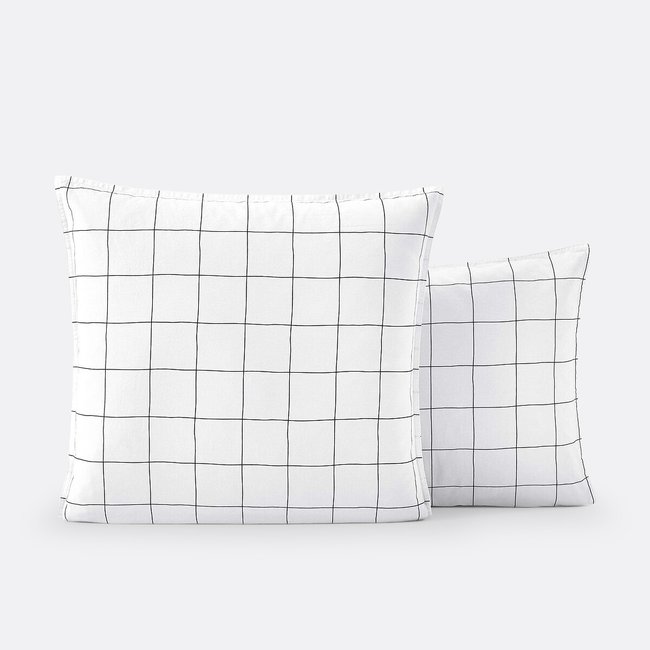Monille Striped 100% Washed Cotton Pillowcase - LA REDOUTE INTERIEURS