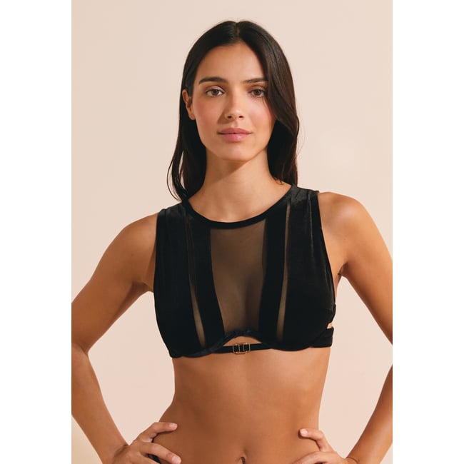 ETAM ARMATURE VELVET PERFUME - BRA noir <span itemprop=