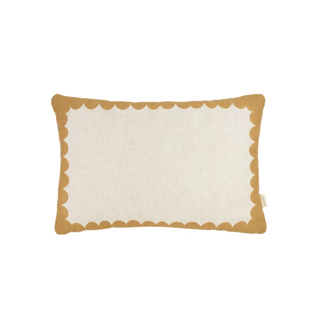 Coussin rectangulaire en lin français VIBES - NOBODINOZ
