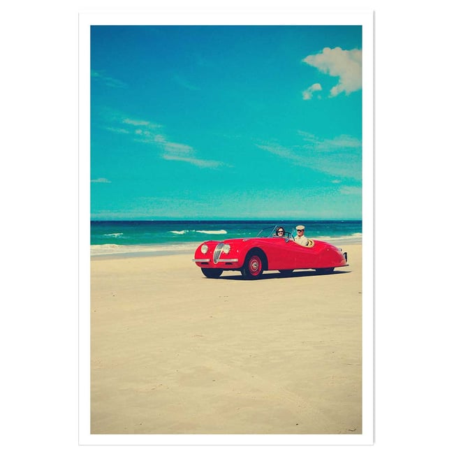 Poster red car - HEXOA