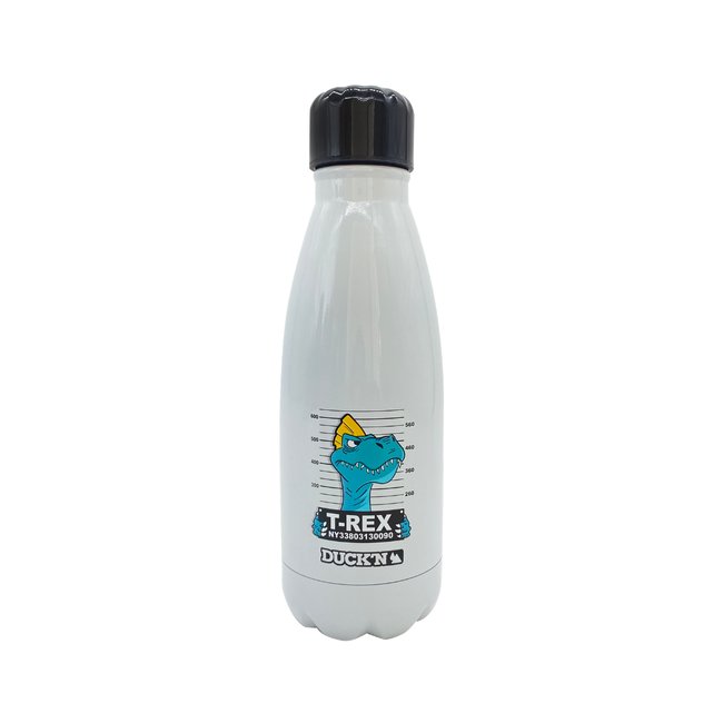 Bouteille Isotherme T-Rex finition brillante 350ML Couleur blanc <span itemprop=