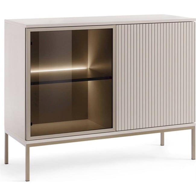 Buffet bas 2 portes avec éclairage LED - RECOLLECTION