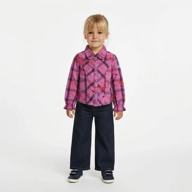 Chemise bébé - Très bon état rose <span itemprop=