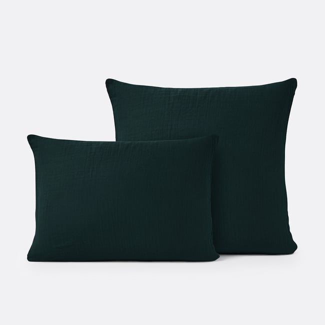 Kumla Plain Cotton Muslin Pillowcase - LA REDOUTE INTERIEURS