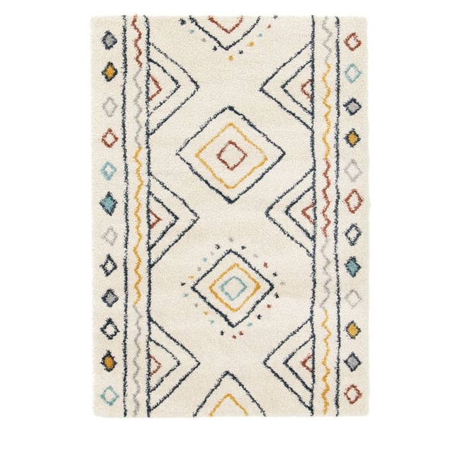 Tapis Entrée 80x150cm Motif Berbère Multicolore - Tapis Rectangulaire Jadorel 5203