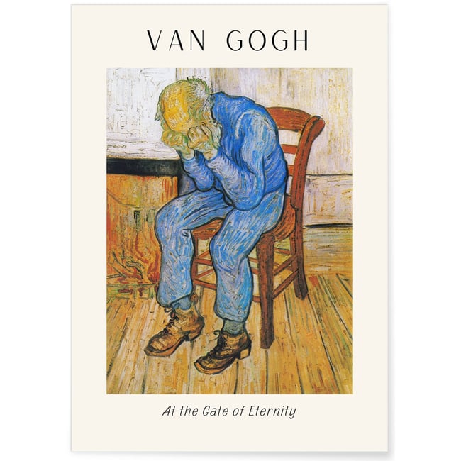 Affiche Van Gogh - At the Gate of Eternity Couleur blanc <span itemprop=