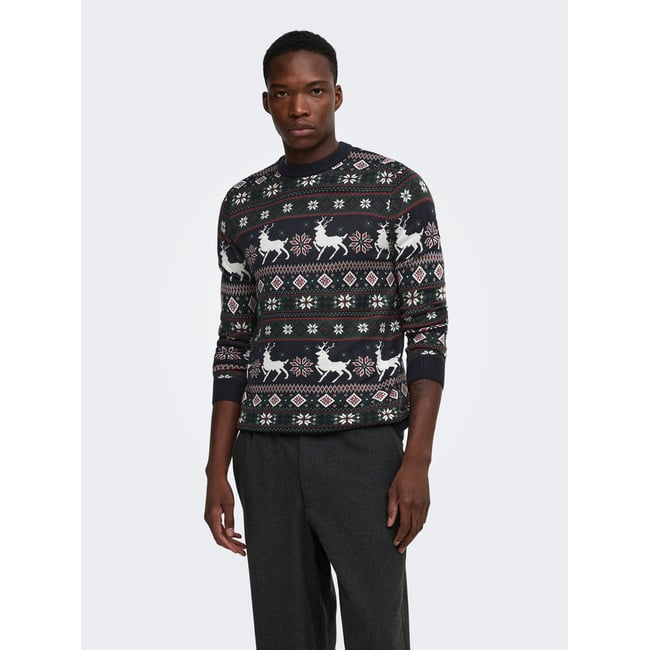 Pull En Maille dark navy 1 <span itemprop=