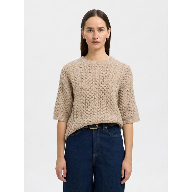 Pull En Maille Laine mélangée birch <span itemprop=