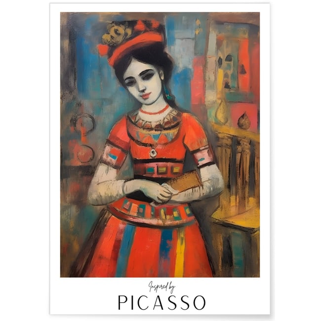 Affiche Picasso n°6 Couleur blanc <span itemprop=