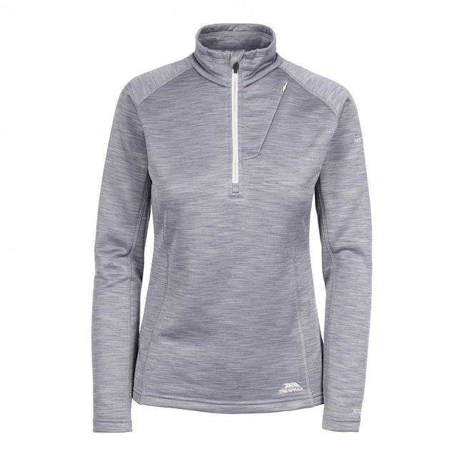 Haut Femme Trespass Harpa à Demi-fermeture éclair - Taille M, Bleu, Séchage Rapide, Neuf Avec étiquettes