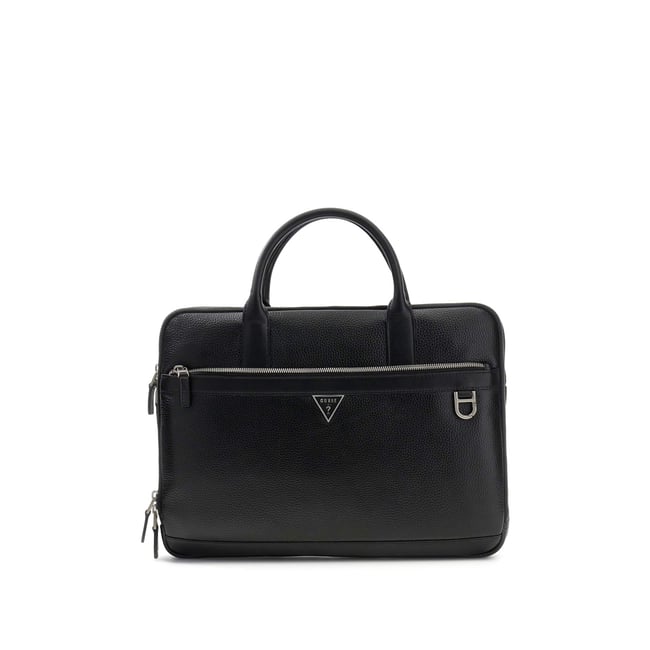 Sac En Cuir Véritable Monaco noir <span itemprop=