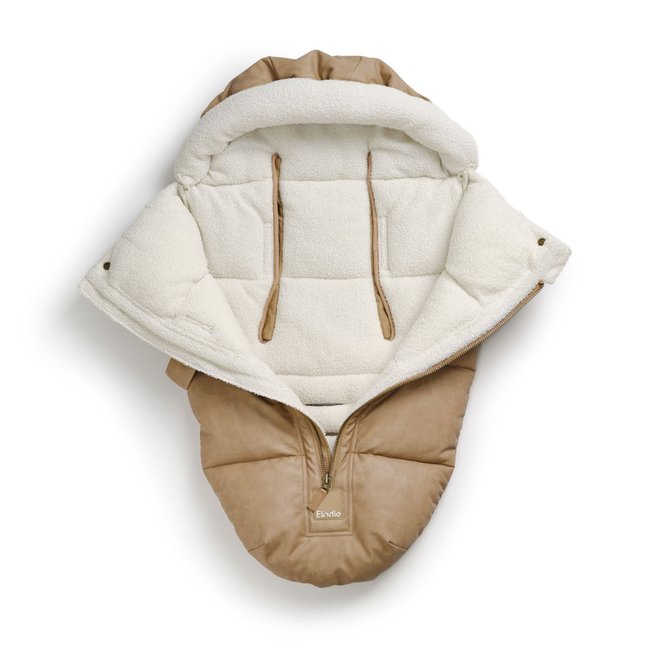 Chancelière bébé poussette marron <span itemprop=