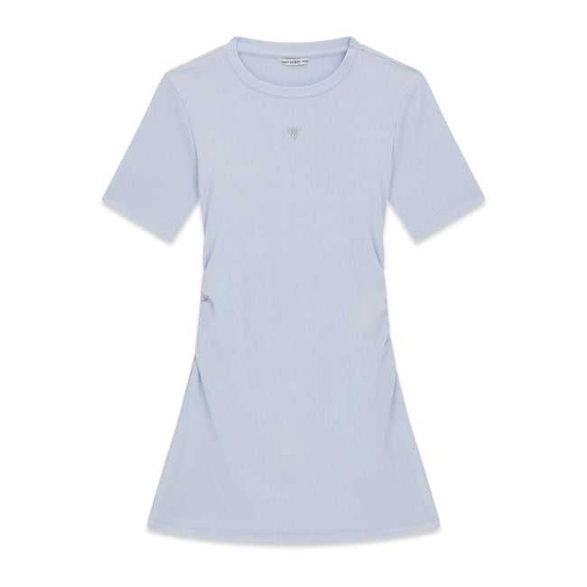 Tricot Côtelé Dress violet <span itemprop=