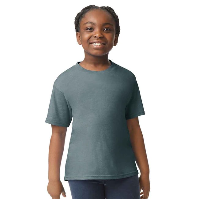 T-shirt SOFTSTYLE gris chiné <span itemprop=