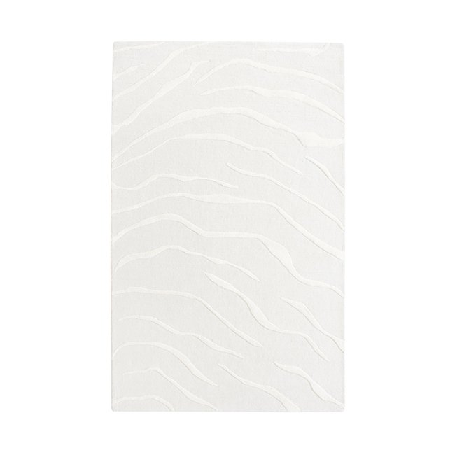 Tapis en laine DAVEN Couleur blanc cassé <span itemprop=