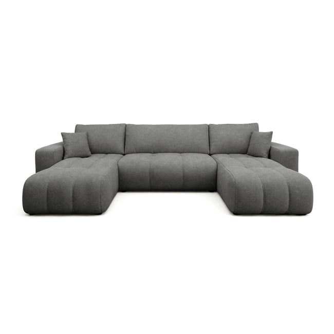 Canapé panoramique en U 7pl convertible, NICOLE - BEST MOBILIER