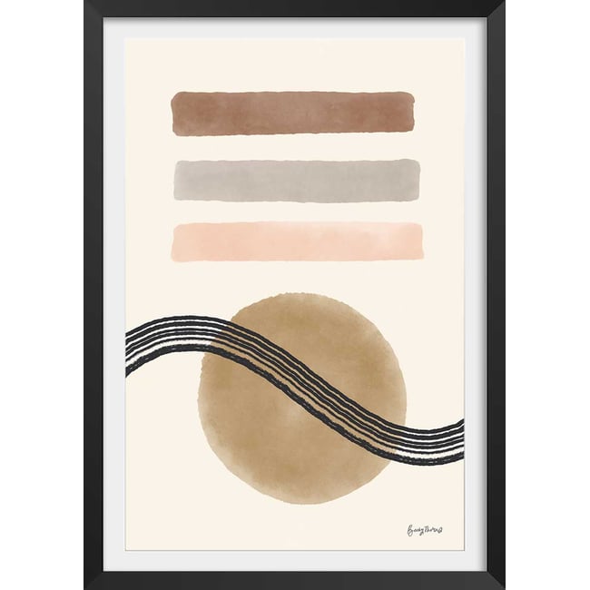 Poster Abstrait des années 50 - HEXOA