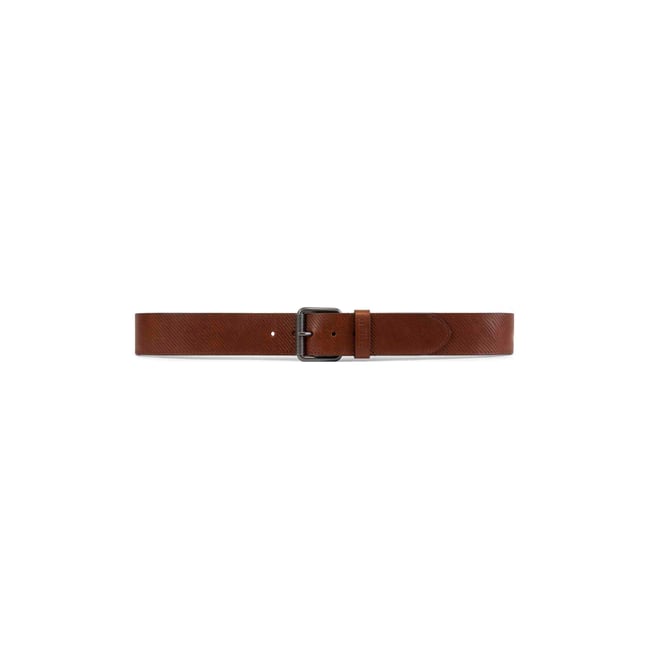 Men’s textured belt with metal buckle ALLEY - DEELUXE