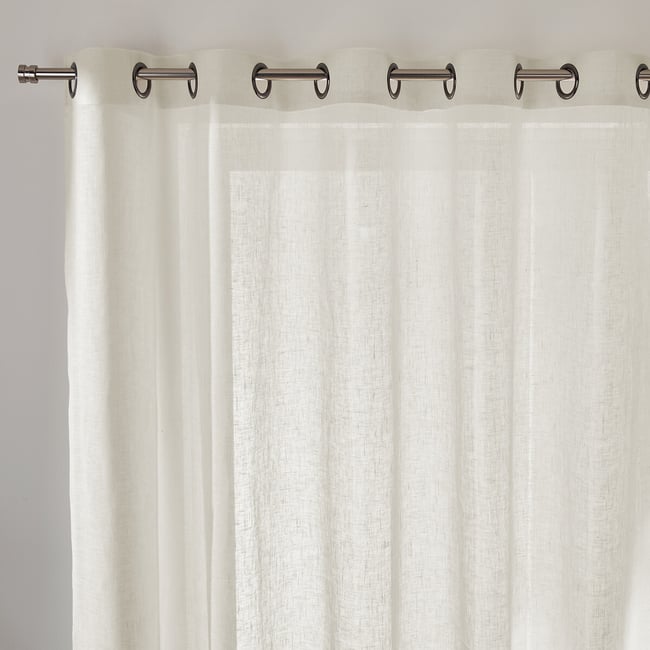 Onega Linen Wide Width Voile Panel with Eyelets - LA REDOUTE INTERIEURS