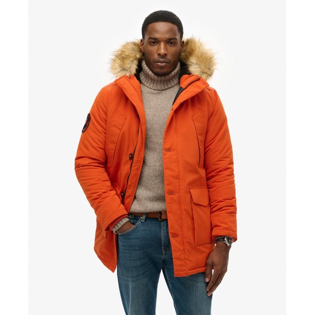 Parka  chaude boutonnée à capuche Everest - SUPERDRY