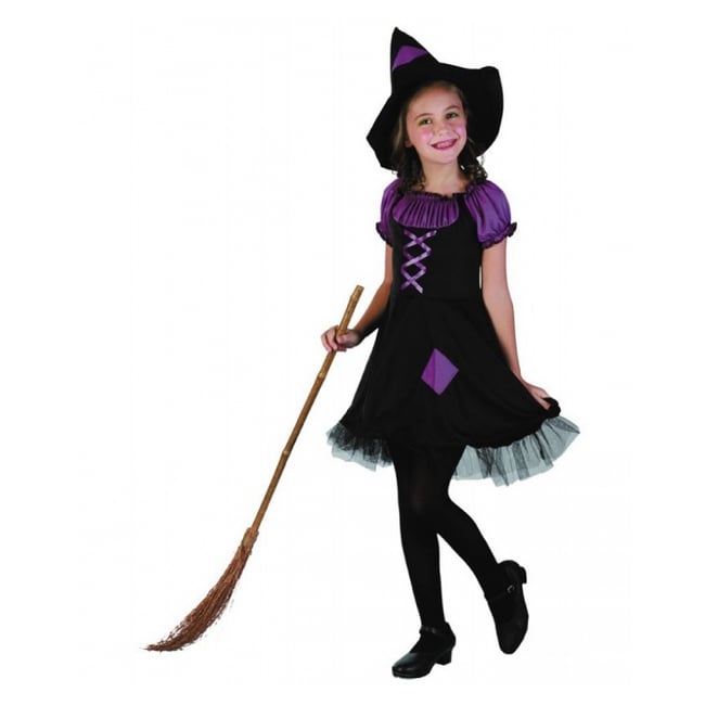 Costume Sorciere violette 4-6 ans - PARTY PRO