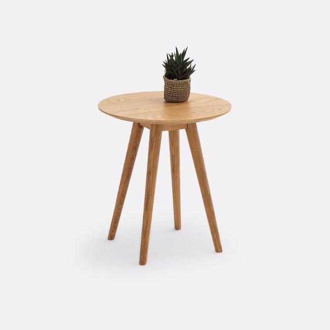 Bout de canapé chêne et plaqué, QUILDA Couleur chêne <span itemprop=