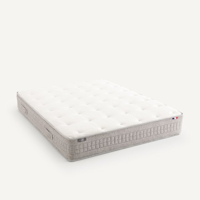 Matelas 1362 ressorts ensachés 7 zones de confort Couleur gris perle <span itemprop=