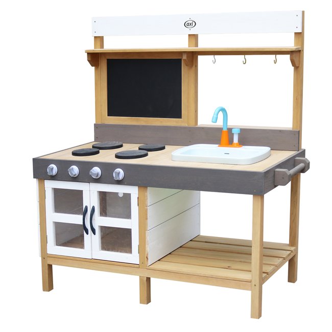 AXI Cuisine en bois intérieur extérieur Rosa 50x115x120cm marron <span itemprop=