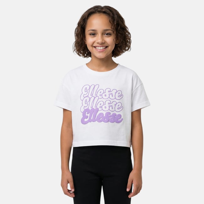 T-shirt manches courtes imprimé, col rond GROOVY violet clair <span itemprop=