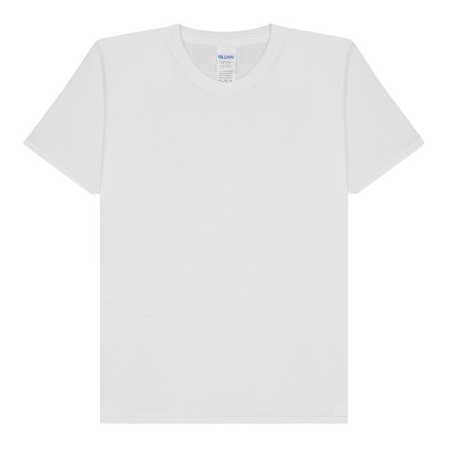 T-shirt uni manches courtes SOFT STYLE blanc <span itemprop=