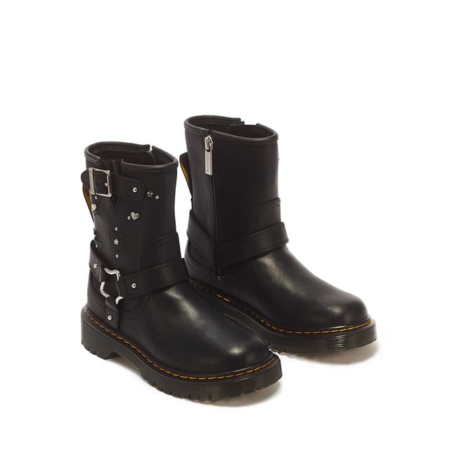 Stivaletti in pelle, Genaya Rigger Wyoming nero  DR. MARTENS