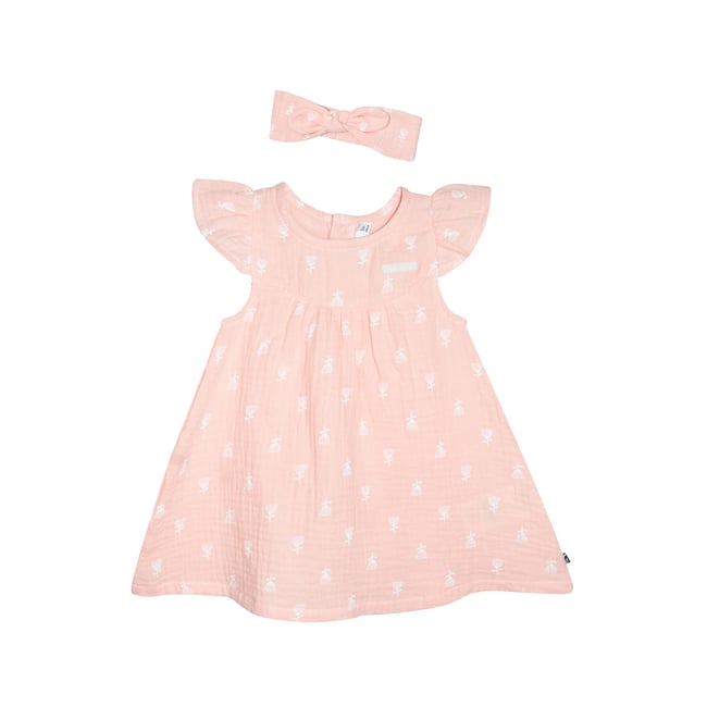 Robe bandeau odelie sucre d'orge blanc <span itemprop=