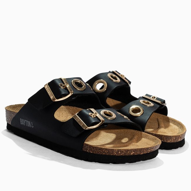 Sandales JANNY pour femme noir <span itemprop=