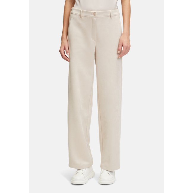 Pantalon en toile à jambes larges gris <span itemprop=