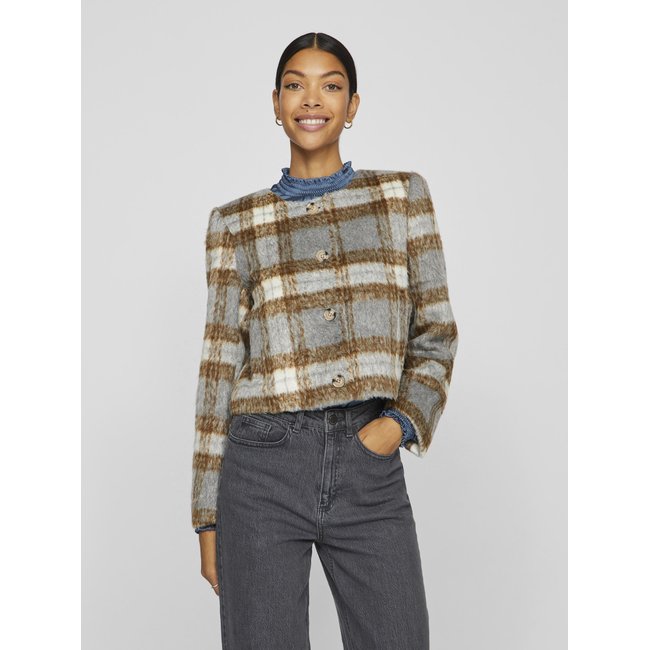 Veste VILA dark grey melange <span itemprop=