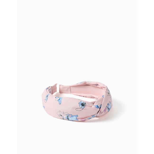 Serre-tête avec imprimé Stitch et Angel rose <span itemprop=
