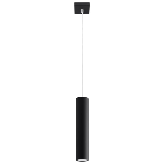 Suspension Acier Noir GU10 1 Lagos Couleur noir <span itemprop=