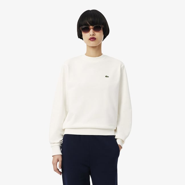Felpa girocollo con logo - LACOSTE