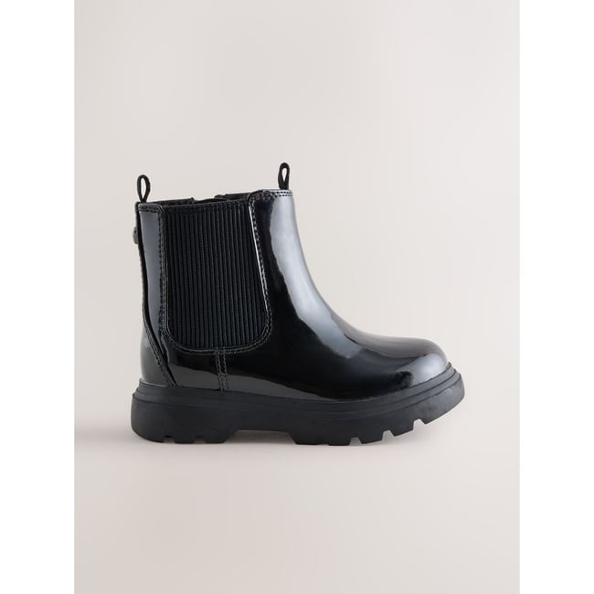 Bottines chelsea avec semelle épaisse noir <span itemprop=