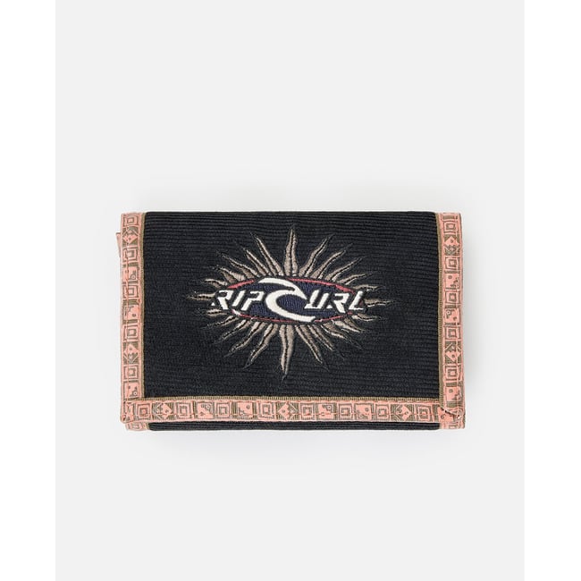 Porte feuille ARCHIVE CORD SURF WALLET noir délavé <span itemprop=