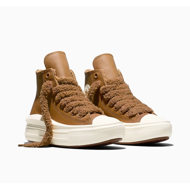 Baskets CHUCK TAYLOR ALL STAR MOVE HI WEATHERIZED noisette <span itemprop=