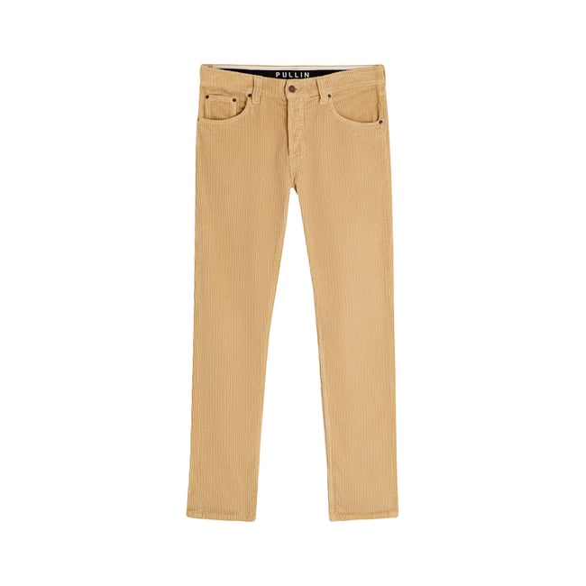 PANTALON REGULAR VELOURS BISCOTTI beige <span itemprop=