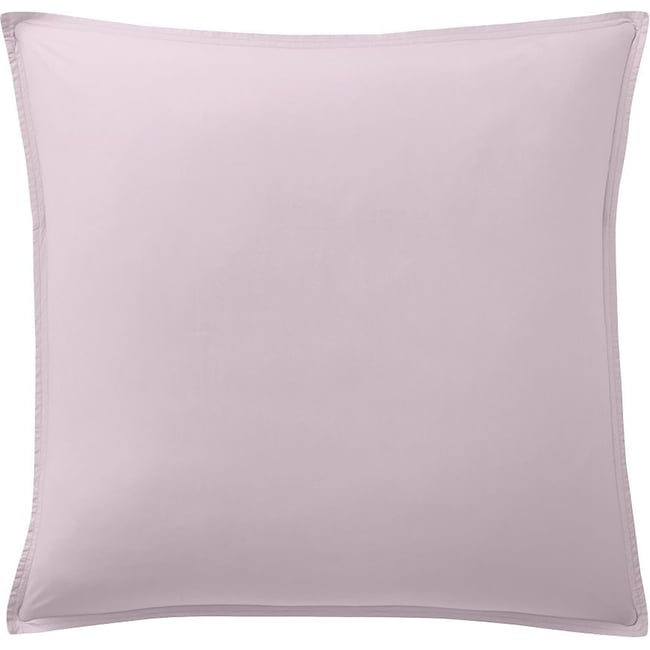 Taie d'oreiller en percale de coton unie, ELEGANCE mauve <span itemprop=
