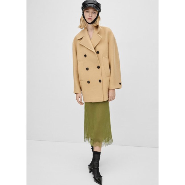 Mango double breasted coat store