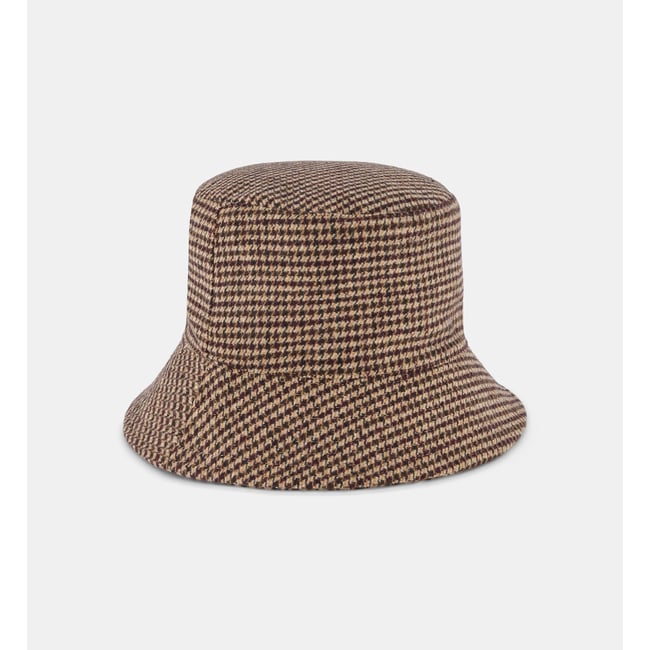 Bob villie pied-de-poule beige <span itemprop=