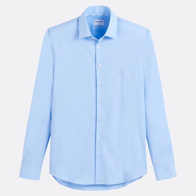 Camisa slim fit de popelina elástica - CALVIN KLEIN