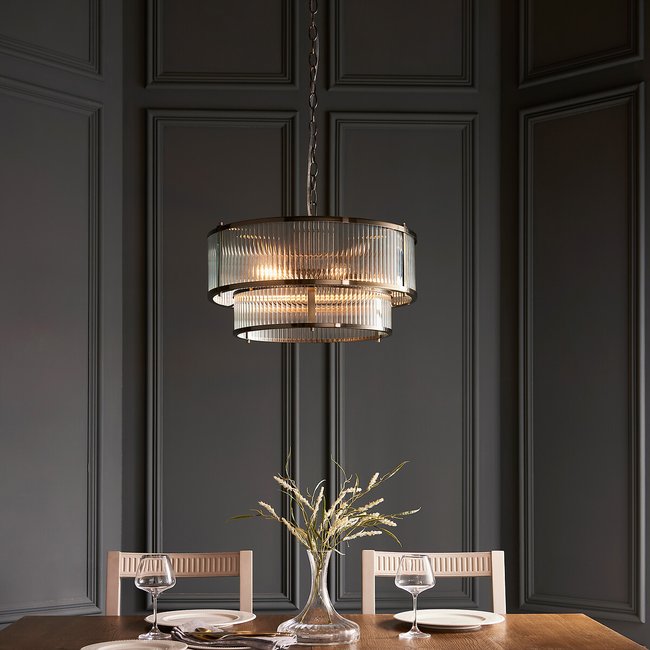 Ryder 5 Pendant Light in Antique Brass, aged brass, SO'HOME
