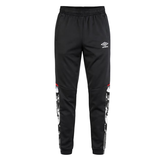 Jogging regular fit noir/blanc/rouge/gris <span itemprop=