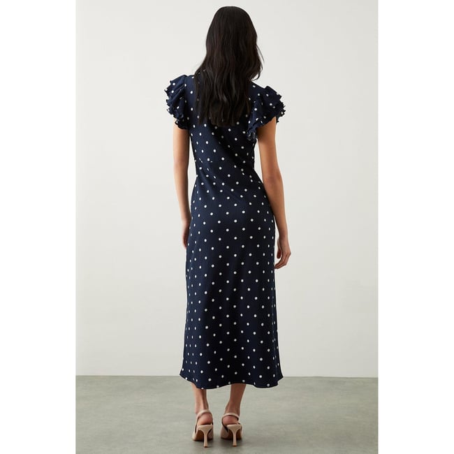 Robe Midi Dorothy Perkins Imprimé Géo Aztèque – Manches Courtes, Taille 10, Très Bon état