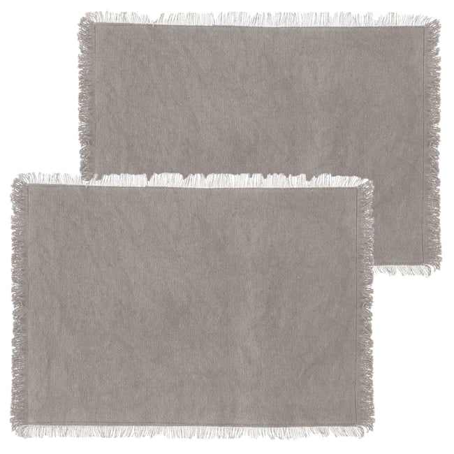 Lot de 2 sets de table en coton MAHA - TOILINUX